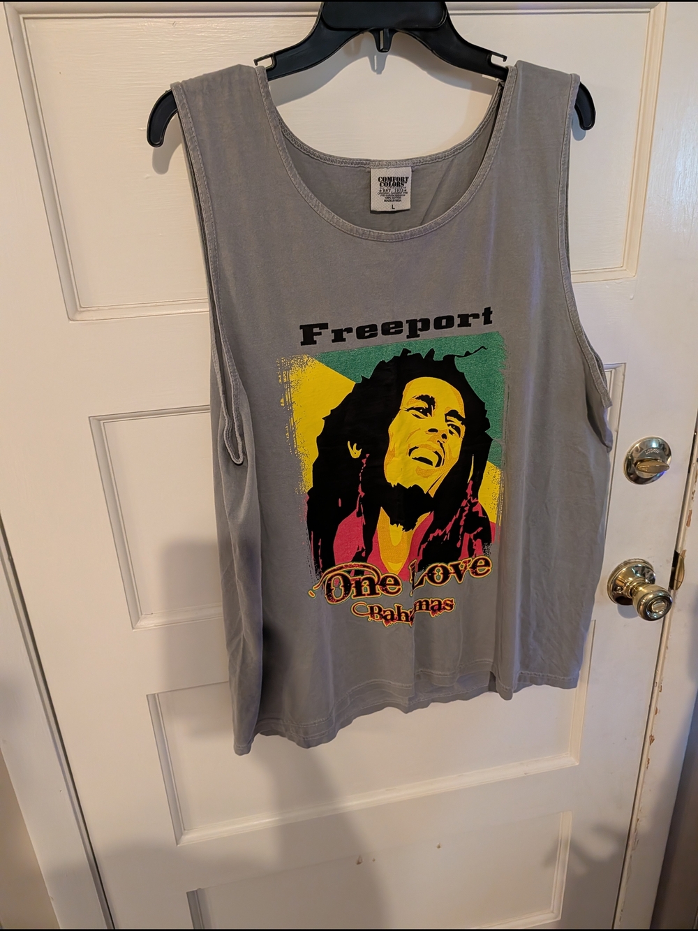 Bob Marley One Love Graphic Tank Top - Gray